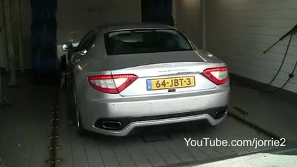 Would you wash your 200.000. - Euro Maserati Granturismo S like this - 1080p Hd 