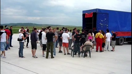 16 броя 21 инча хорни в камиона на Clear Sound - Национално Тунинг Шоу 2010 