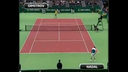 Nadal vs Dimitrov - Rotterdam 2009!