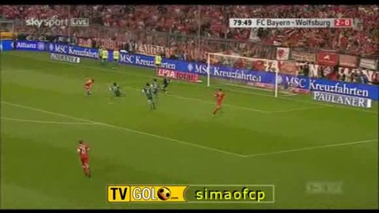 Bayern Munich - Wolfsburg 3 - 0 (3 - 0,  29 8 2009)