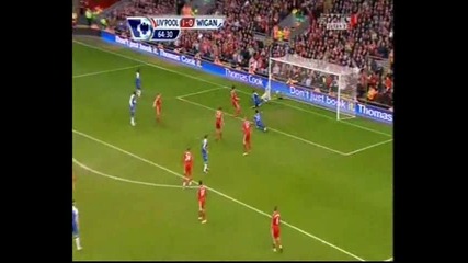 2011 - 02 - 12 Liverpool vs Wigan 1 - 1 Gohouri (65) 