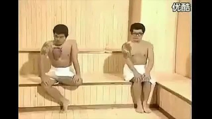 Japan Yakuza at Sauna Room - tatoo