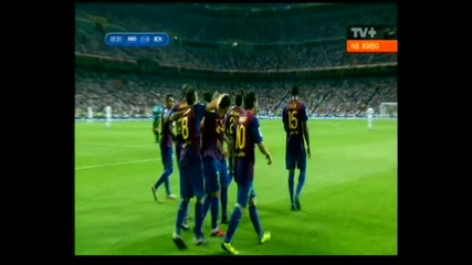 Красив гол на Давид Вия ( Реал Мадрид - Барселона ) 14.08.2011