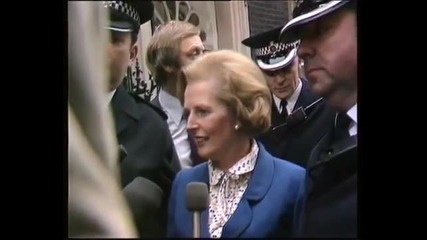 Маргарет Тачър пристига на Даунинг стрийт №10 (1979)