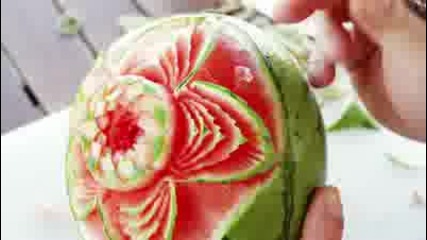 Карвинг с диня - Watermelon carving