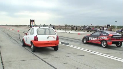 Honda Crx 650 к.с vs Opel Corsa tuning 