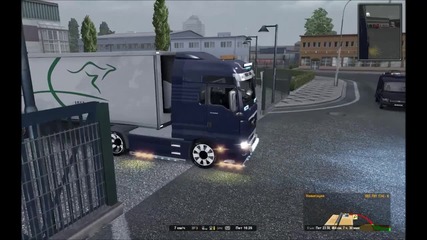 Euro Truck Simulator 2 Gameplay #дъжд,завой,намалена видимост,ядове,хубава музика Част 1