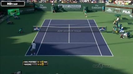 Nadal vs Del Potro - Indian Wells 2013 - Part 3!