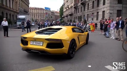 The Start of the Lamborghini 50th Anniversary Grand Giro Tour
