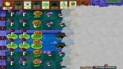 Plants vs Zombies level 4-2