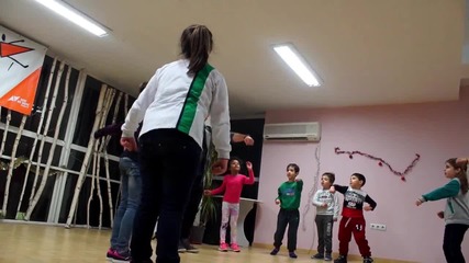 Първа репетиция на децата от Step Up Kids Пловдив