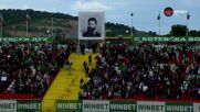 Изпълнение на химна на България преди Ботев Враца - Пирин