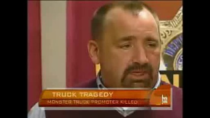 Monster Truck Прегазва Човек