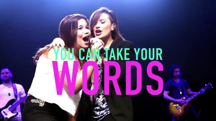 Просто велика! Demi Lovato ft. Cher Lloyd - Really Don't Care ( Official Lyric Video )