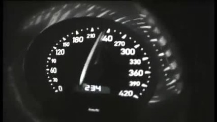 Veyron speed - 150 to 275 km h in 6 seconds