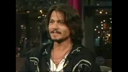 {lil slip} Johnny Depp On Letterman Part 1 