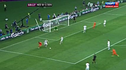 Евро 2012 Холандия - Дания 2 тайм