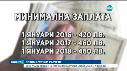 2016 г. предвидена с по-бързорастяща икономика