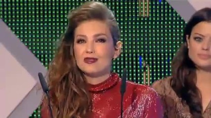 Thalia en la Alfombra Verde de Premios Cadena Dial (13.03.2013)