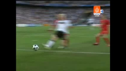 Euro 2008 - Португалия - Германия 2:3 Голът на Швайнщайгер *HQ*