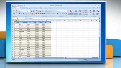 Microsoft® Excel 2007: How to create a Pivot Table or Chart report on Windows® 7?