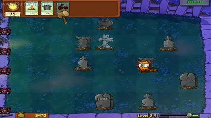Plands vs Zombies level 2-5
