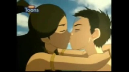 Aang Amd Katara All Kissing moments 