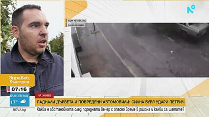 „За секунди стана като ураган“: Бурята повали дървета и блокира пътища край Петрич