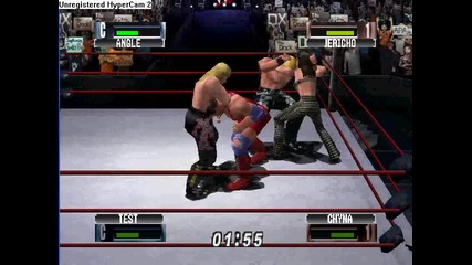 Wwf No Mercy Kurt Angle And Test Vs Chris Jericho And Chyna 