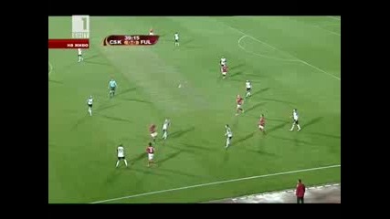 Цска - Фулъм 1:1(първо полувреме, втора част)