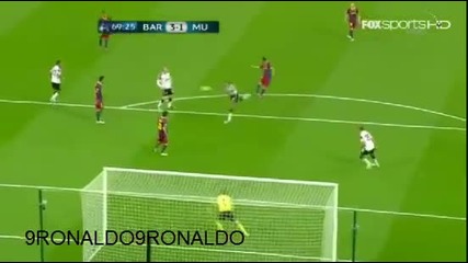 Fc Barcelona 31 Manchester United - David Villa Goal - най-красивият гол 28-05-2011