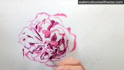 Рисуване на роза /урок от Anna Mason/
