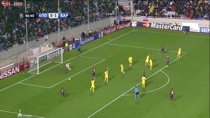 Рекорд и Хеттрик за Лео Меси - Апоел Никозия - Барселона 0-4