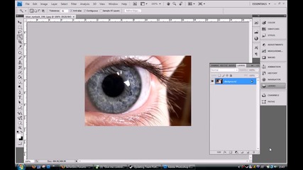 Photoshop Cs4 Ефект на дъга в око