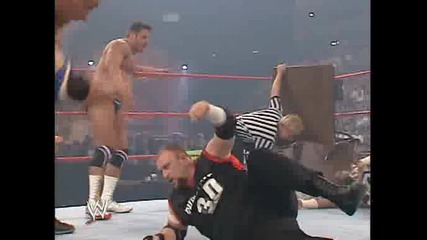 Unforgiven 2003 Dudley Boyz vs La Resistance [ Handicap Tables Match ]