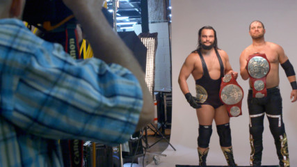 Behind the scenes of The B-Team's championship photo shoot: WWE.com Exclusive, July 15, 2018
