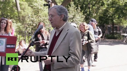 USA: New Yorkers protest GMO-giant Monsanto at Tompkins Square Park