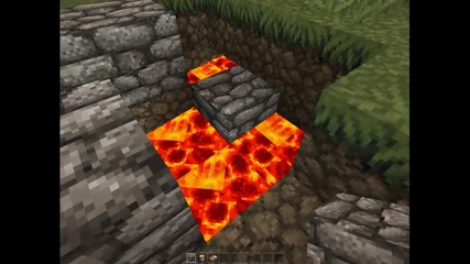 Minecraft-тест заспи под лава