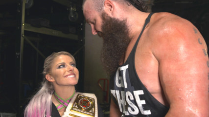 Braun Strowman attempts to kiss Alexa Bliss