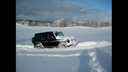 Mercedes G im Schnee