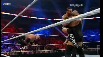 Inverted Atomic Drop + Big Boot - Kane & Big Show