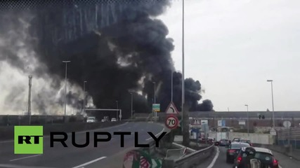 France: Smoke plumes fill Paris sky after warehouse blaze