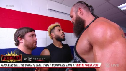 Braun Strowman will face "Colin Jost" and "Michael Che" before WrestleMania: Raw, April 1, 2019
