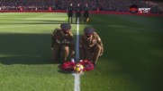 Арсенал и Тотнъм започнаха с почит към загиналите