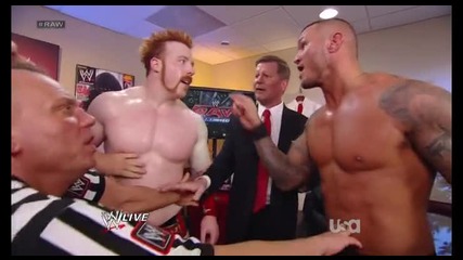 Wwe Raw 07.05.2012 Backstage Alberto Del Rio , Chris Jericho , Randy Orton , Sheamus