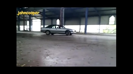 Opel Senator B 3.0 24v making Donut