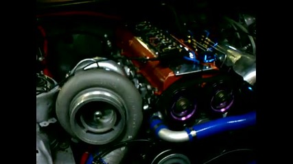 The Japanese Drag Supra, engine first start. 
