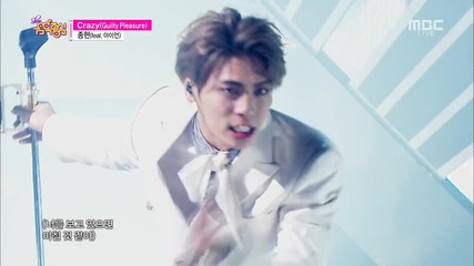 Jonghyun - Crazy ( Guilty Pleasure)(ft. Iron) @ 150110 Mbc Music Core
