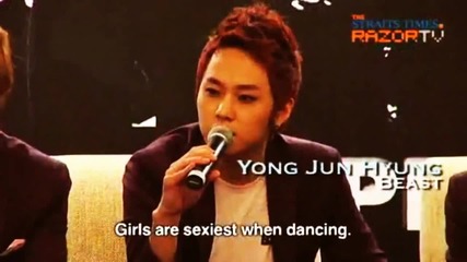 [junah Moment #54] Hyuna is sexy and Junhyung knows it