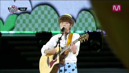 Yoo Seung Woo - Hello @ Mcountdown K-con in La (29.08.13)